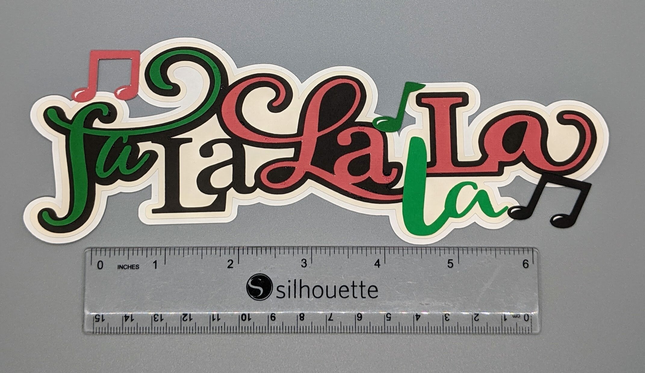 Festone Lettere FALALALALA E HO-HO-HO - Decorazione Natalizia Oro E Rosso, 2 Pezzi