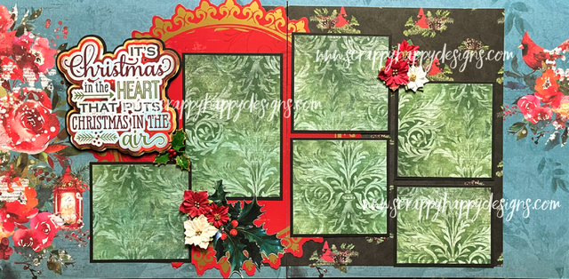 Premade Christmas Scrapbook Pages, Christmas Layouts, Christmas Scrapbook  Layout