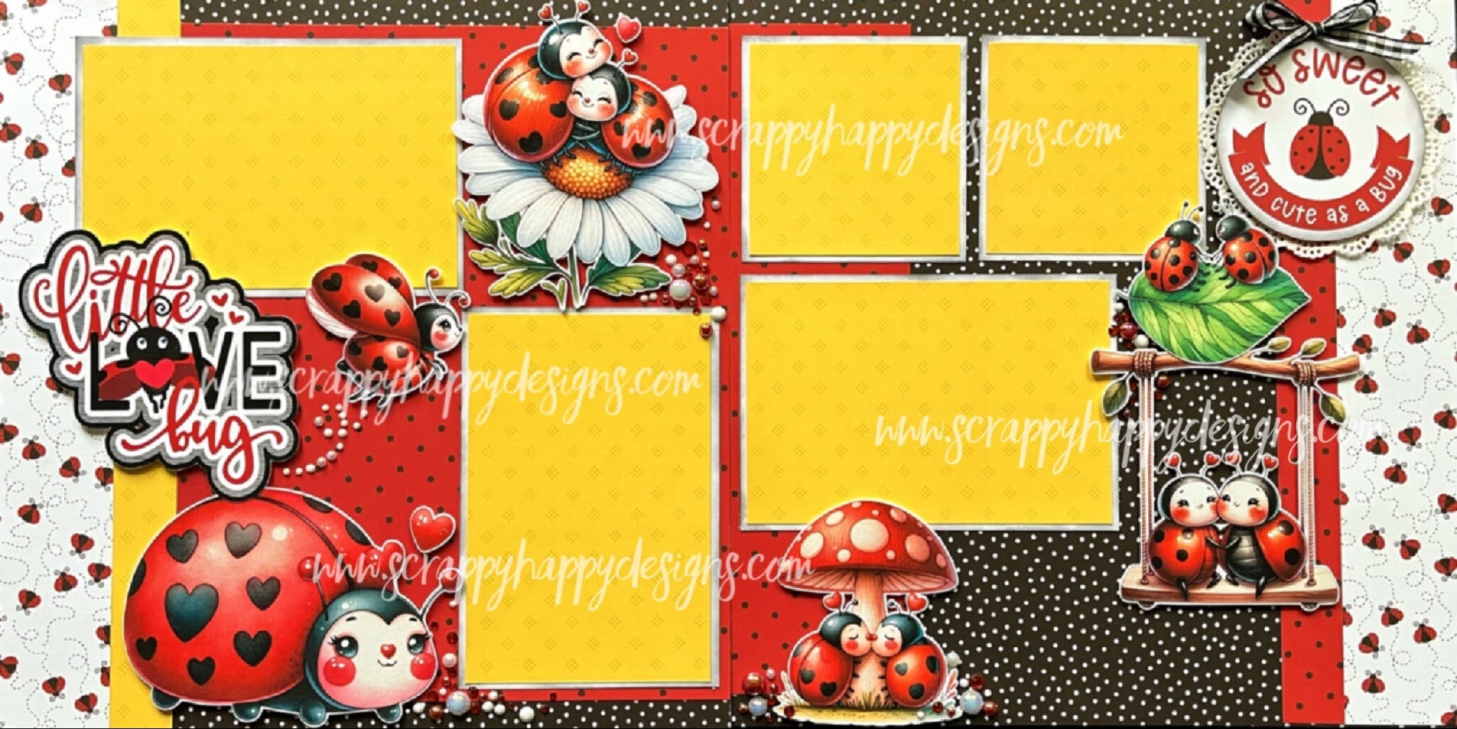 Little Love Bug Page Kit Scrappy Happy Designs Little love bug page kit scrappy happy designs
